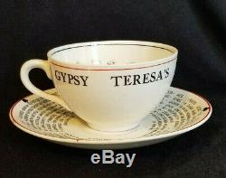 Antique Gypsy Theresa's Fortune Telling Cup Tea Leaf Reading J&g Meakin England