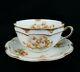 Antique Haviland & Co Limoges France Tea Cup/saucer Set Brown Gold Floral Euc
