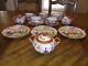 Antique Handpainted Geisha Ware 16 Piece Lot Teacups, Saucers, Cream And Sugar