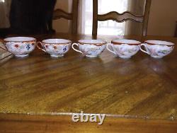 Antique Handpainted Geisha Ware 16 Piece Lot Teacups, Saucers, Cream And Sugar