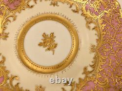 Antique Hirsch Dresden Tea Cup & Saucer, Scenic, Elaborate Gilding