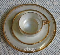 Antique Hutschenreuther Tea Cup, Saucer, Dessert Plate Set of 4