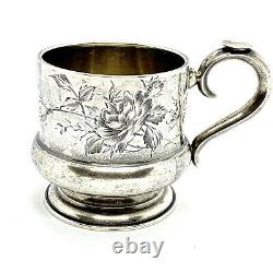 Antique Imperial Russian Silver 84 Tea Cup Holder