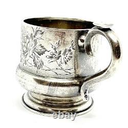 Antique Imperial Russian Silver 84 Tea Cup Holder