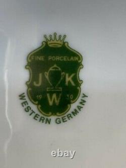 Antique JKW Bavarian German Set of 10 Tea Cups And Saucers