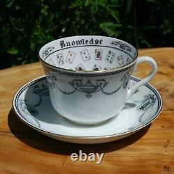Antique Jackson and Gosling Cup of Knowledge Fortune Telling Teacup Grosvenor ci
