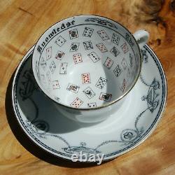 Antique Jackson and Gosling Cup of Knowledge Fortune Telling Teacup Grosvenor ci
