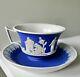 Antique Jasperware Wedgwood Teacup And Saucer, Early 1800s