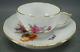 Antique Kpm Berlin Hand Painted Kpm74 Floral Butterfly & Gold Tea Cup & Saucer G