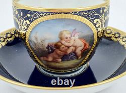 Antique KPM Royal Berlin Tea Cup & Saucer