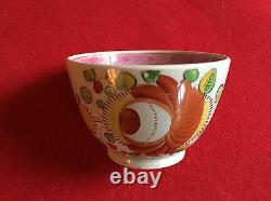 Antique King's Rose Creamware Pearlware Tea Cup Bowl 19th century 1810 1820