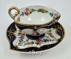 Antique Limoges Tea Cup & Saucer, Heart Shaped