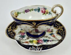 Antique Limoges Tea Cup & Saucer, Heart Shaped