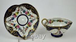 Antique Limoges Tea Cup & Saucer, Heart Shaped