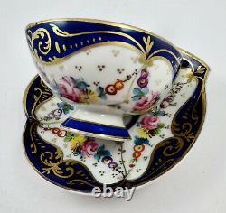 Antique Limoges Tea Cup & Saucer, Heart Shaped