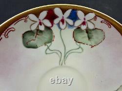 Antique Limoges Tea Cup & Saucer, Pickard Artist