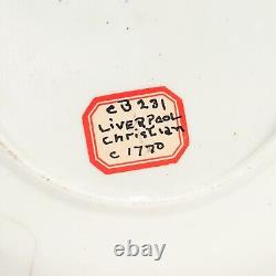 Antique Liverpool Philip Christian English Porcelain Porcelain Tea Cup Saucer