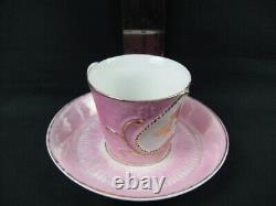 Antique Made in Germany Tiny Pink Tea Cup & Saucer (1895)