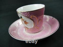 Antique Made in Germany Tiny Pink Tea Cup & Saucer (1895)