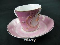 Antique Made in Germany Tiny Pink Tea Cup & Saucer (1895)