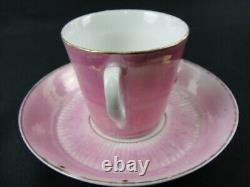 Antique Made in Germany Tiny Pink Tea Cup & Saucer (1895)