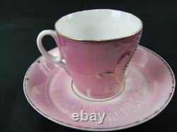 Antique Made in Germany Tiny Pink Tea Cup & Saucer (1895)