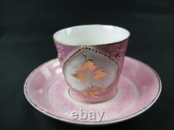 Antique Made in Germany Tiny Pink Tea Cup & Saucer (1895)