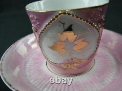 Antique Made in Germany Tiny Pink Tea Cup & Saucer (1895)