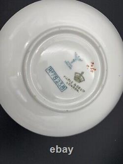 Antique Maple & Co. London Bisto England 2 Teacup And Saucer Royal Blue Gold