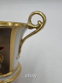 Antique Meissen Porcelain Teacup Georgiana Cavendish Duchess of Devonshire
