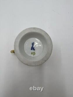 Antique Meissen Porcelain Teacup Georgiana Cavendish Duchess of Devonshire