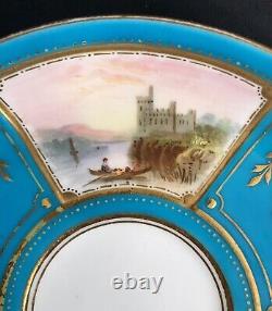 Antique Minton England Teacup & Saucer Set Sevres Style Hand Painted Senses 1870