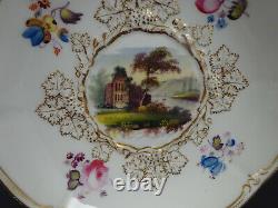 Antique Minton Tea Cup & Saucer, Scenic