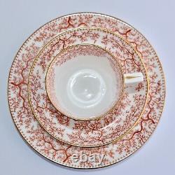 Antique Mintons Red SEAWEED Trio Smaller Tea Cup/Demitasse #G 3160