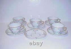 Antique Mz Austria Tea Cups & Saucers Roses 1884-1909