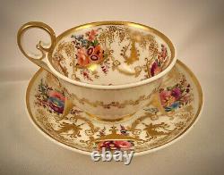 Antique Nantgarw Tea & Coffee Cups with Saucer