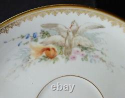 Antique Paris Portrait Cup & Saucer, Sevres Style, B