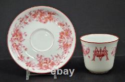 Antique Paris Tea Cup & Saucer, Sevres Style, Armorial