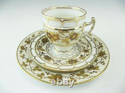 Antique Pirkenhammer Tea Cup & Saucer with Dessert Plate 2640 C 1887 1890