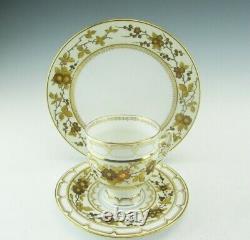 Antique Pirkenhammer Tea Cup & Saucer with Dessert Plate 2640 C 1887 1890