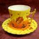 Antique Royal Bayreuth Sontag&sons Hand Paint Demitas Cup & Saucer