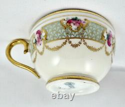 Antique Royal Doulton Tea Cup & Saucer, Gilded