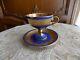 Antique Royal Vienna Blue And Gold Demitasse Tea Cup And Saucer Beehive Mar