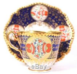 Antique Royal Worcester Flight Barr and Barr Cup Saucer Yeo Pattern Circa 1815
