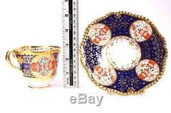 Antique Royal Worcester Flight Barr and Barr Cup Saucer Yeo Pattern Circa 1815
