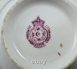 Antique Royal Worcester Tea Cup & Saucer