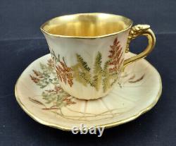 Antique Royal Worcester Tea Cup & Saucer, Aesthetic Style