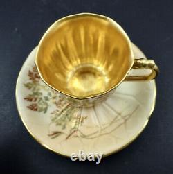 Antique Royal Worcester Tea Cup & Saucer, Aesthetic Style