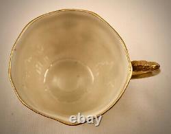 Antique Royal Worcester Tea Cup & Saucer, Lily Pad Shape