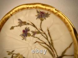 Antique Royal Worcester Tea Cup & Saucer, Lily Pad Shape